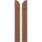 Ekena Millwork Americraft 2-Board (2 Batten) Wood Joined Board-n-Batten Shutters w/ Arch Top, ARW101BQ207X77BTH, PR ARW101BQ207X77BTH - alternate 1